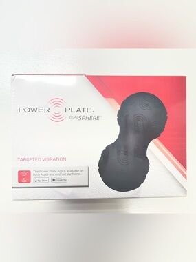 NIB Power Plate DualSphere Targeted Vibration Massage Roller - BLACK